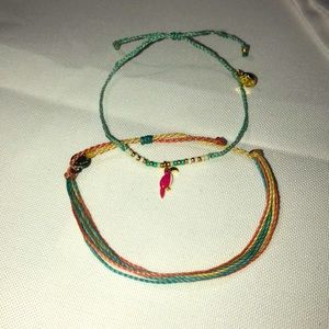 Set of 2 Pura Vida Bracelets Pastels &  Parrot 🦜